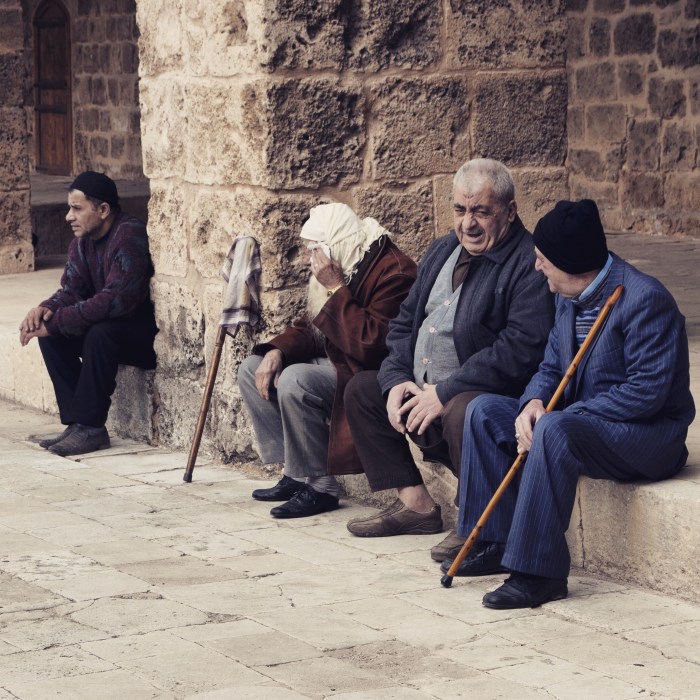 The men in the mosque